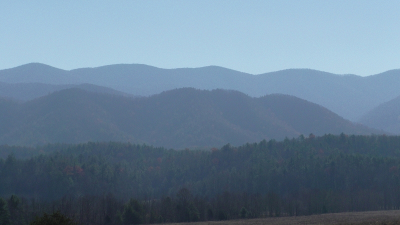 Smokey Mountains поздней осенью Smokey Mountains поздней осенью