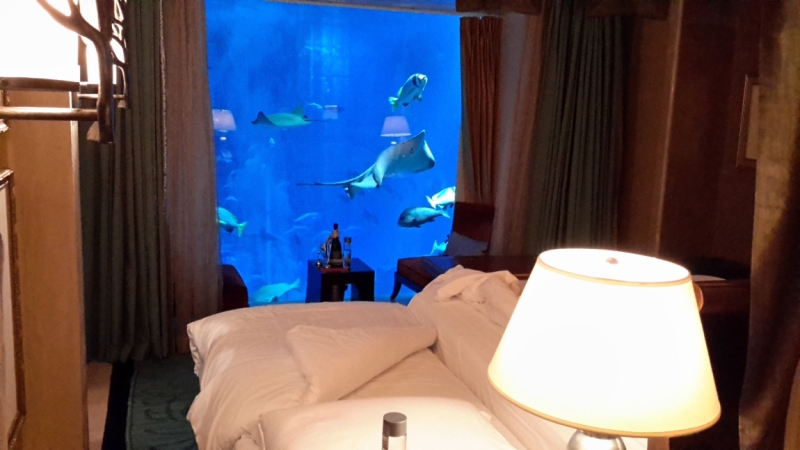 Atlantis The Palm Hotel Dubai. Номер Neptune Underwater Suite.  Один день под водой !