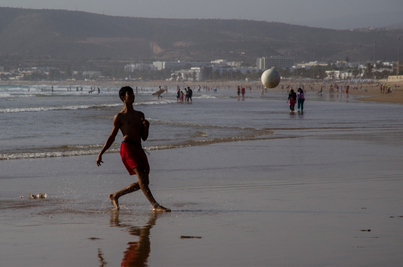 Пляжный футбол в Агадире