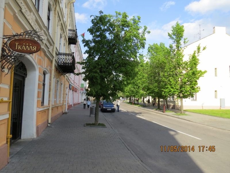 Калининград-Вильнюс-Минск: с улицы Дзержинского, на проспект Дзержинского.