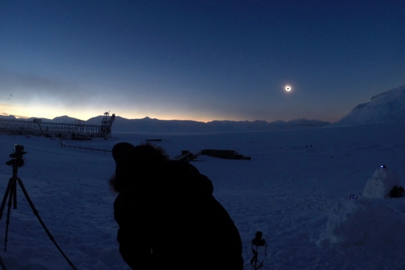 Шпицберген, март 2015, полное солнечное затмение