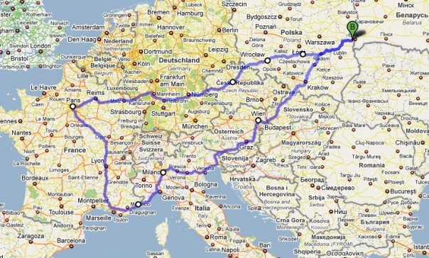 2 недели. Польша-Чехия-Франция-Италия-Австрия. Много фоток