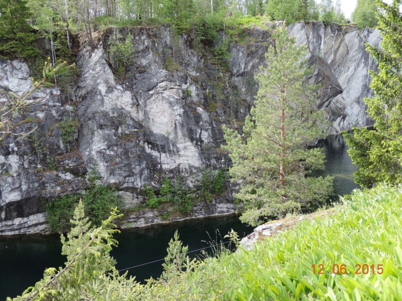 Рускеала- горный парк Карелии, координаты: N 61° 56.667, E 30° 34.867