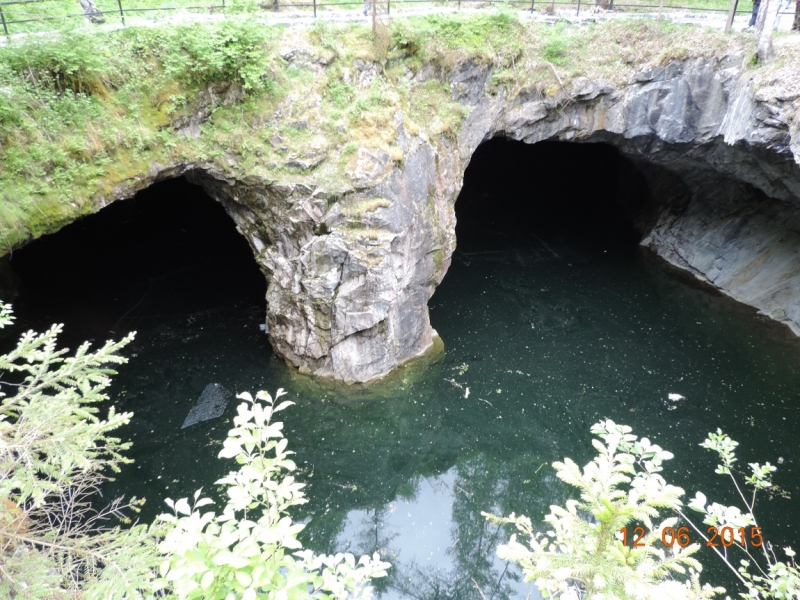 Рускеала- горный парк Карелии, координаты: N 61° 56.667, E 30° 34.867