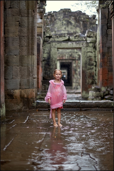 с детьми в Ангкоре, май 2015