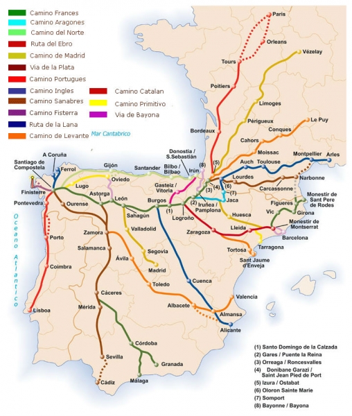 Пешком из Португалии в Испанию. Путь Сантьяго (Camino de Santiago).