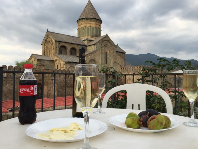 Неделя с видом на Светицховели, конец августа 2015