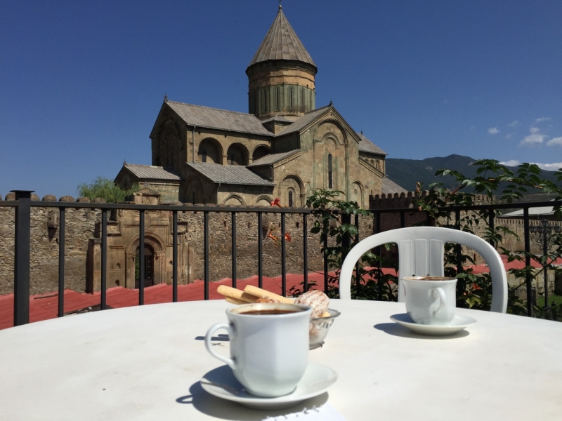 Неделя с видом на Светицховели, конец августа 2015