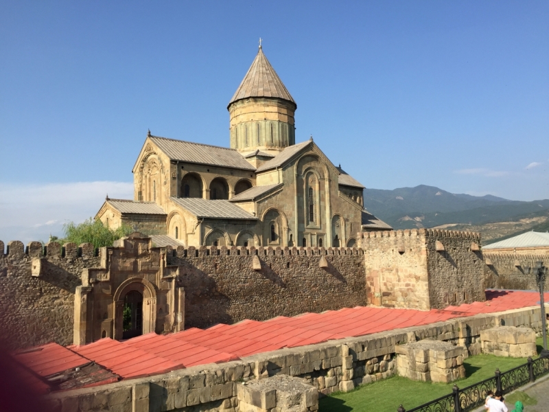 Неделя с видом на Светицховели, конец августа 2015