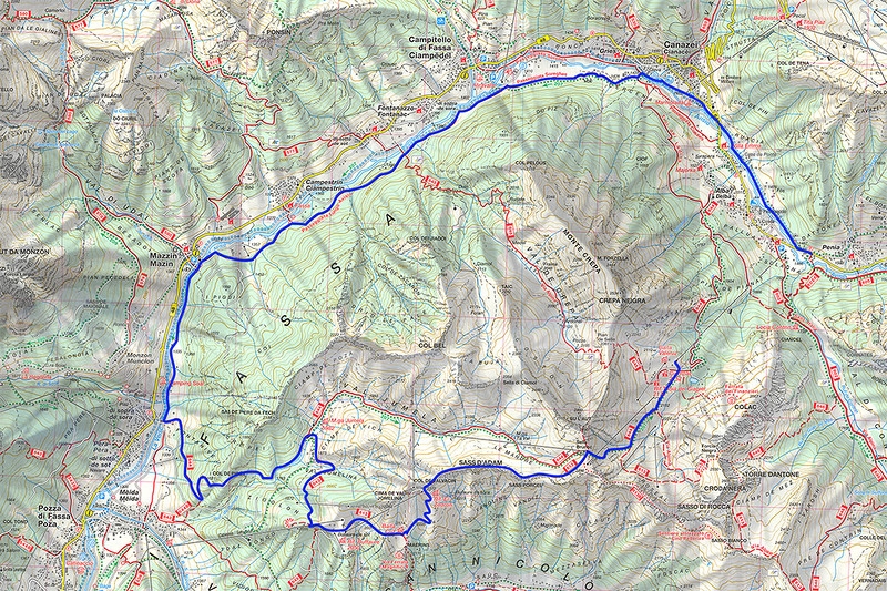 Трекинг в Доломитовых Альпах (Fassa,Gardena, Rosengarten, Brenta, San Martino)