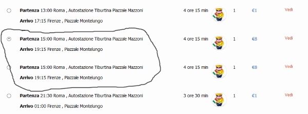 По Италии на автобусе за 1 евро
