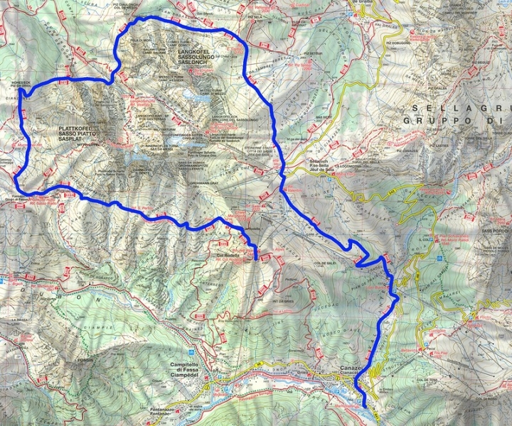 Трекинг в Доломитовых Альпах (Fassa,Gardena, Rosengarten, Brenta, San Martino)