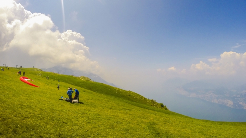На параглайде с Монте Бальдо