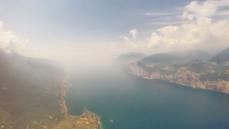 На параглайде с Монте Бальдо