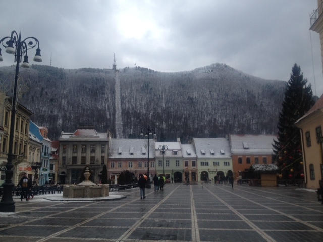 Зима в Европе с лыжами