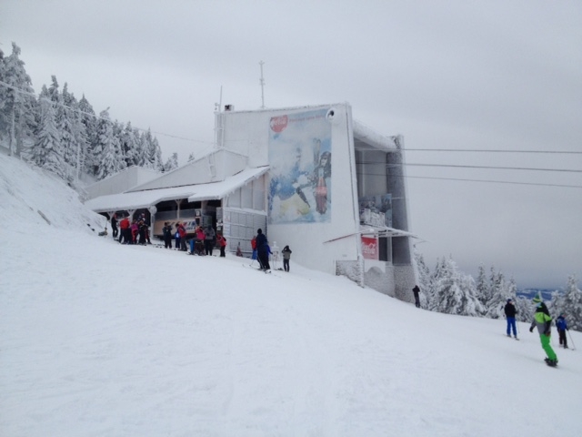 Зима в Европе с лыжами