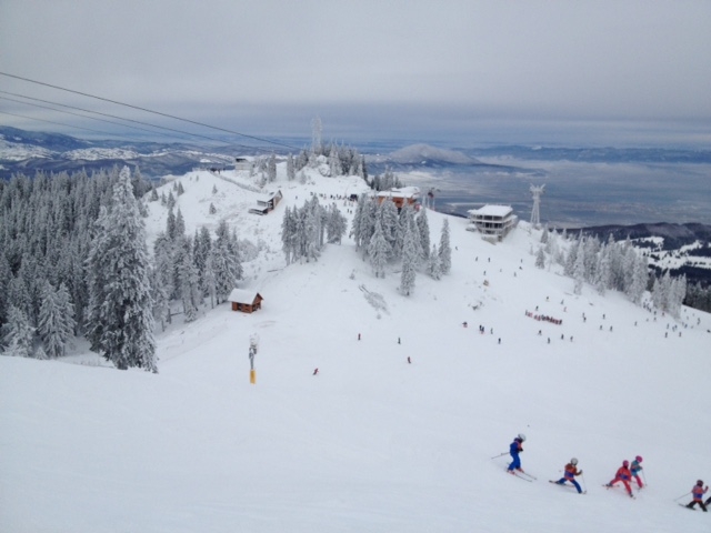 Зима в Европе с лыжами
