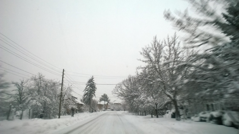 Зима в Европе с лыжами