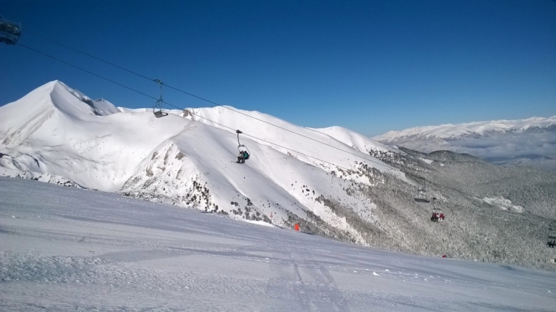 Зима в Европе с лыжами