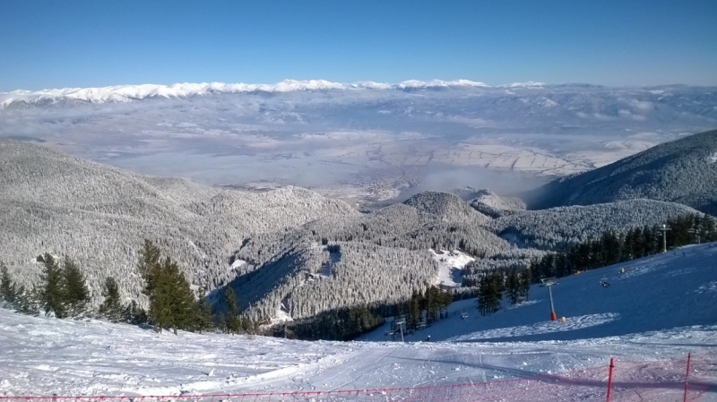 Зима в Европе с лыжами