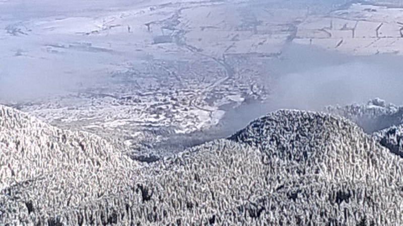 Зима в Европе с лыжами