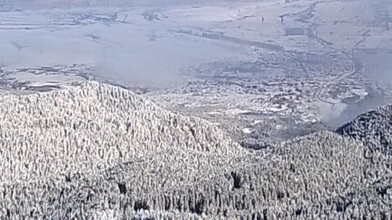 Зима в Европе с лыжами