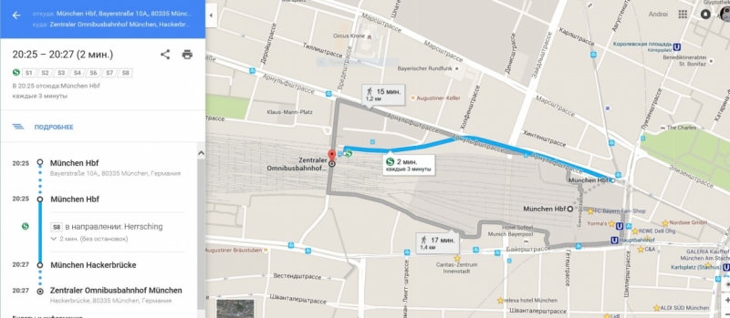 Общественный транспорт в Мюнхене: метро U-Bahn, электрички S-Bahn, трамваи и автобусы