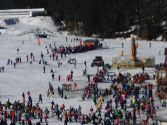 Зима в Европе с лыжами