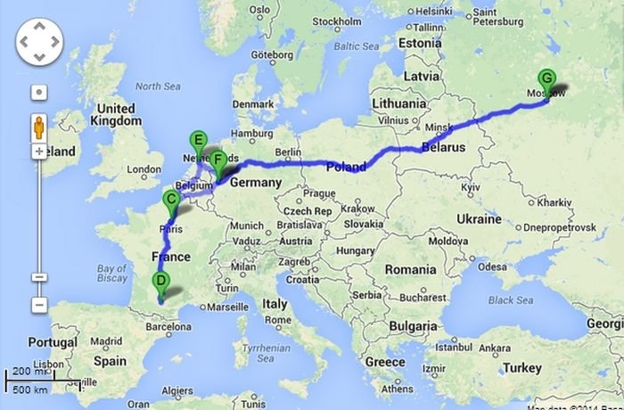 Франция-Голландия-Германия зимой 2014 г.