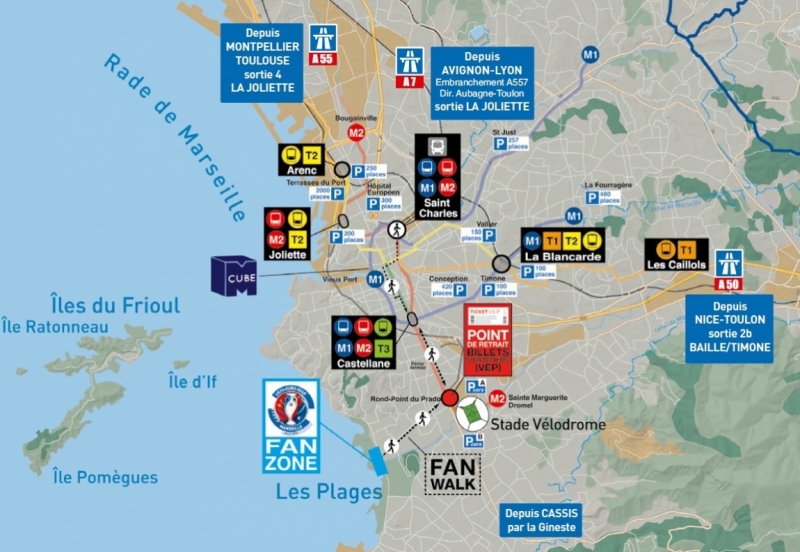 Евро 2016: Встреча российских болельщиков в Марселе 10-11 июня