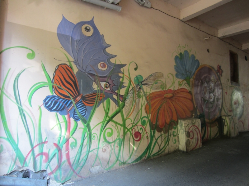 Ереван: Рисуем на стене (только фото)