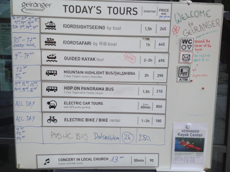 Круизная стоянка в Гейрангер-фьорде, Норвегия