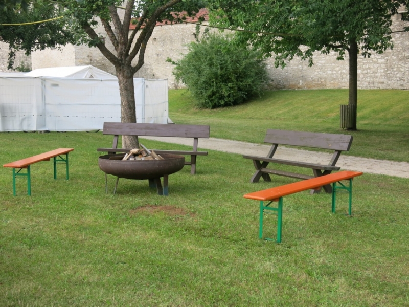 Берхинг (Berching). Канал в волшебном огне и средневековая ярмарка.Kanal im Feuerzauber.