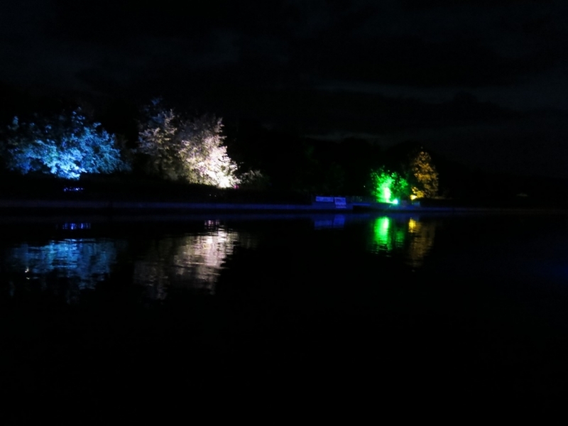 Берхинг (Berching). Канал в волшебном огне и средневековая ярмарка.Kanal im Feuerzauber.