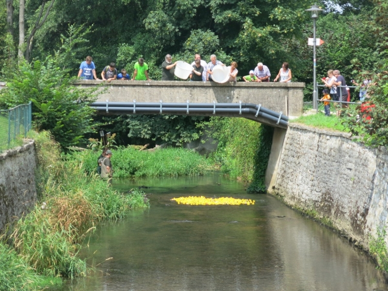 Берхинг (Berching). Канал в волшебном огне и средневековая ярмарка.Kanal im Feuerzauber.