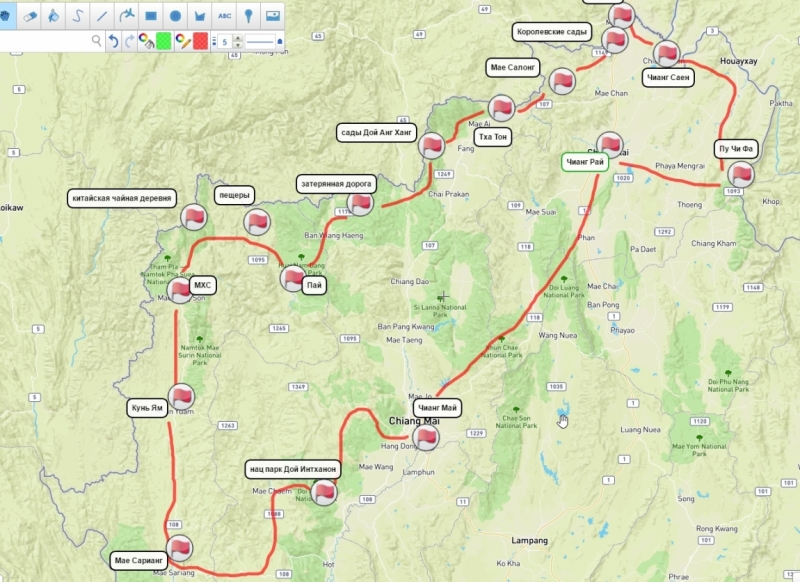 На байках по северному  горному Таю + побережье Краби. февраль 2017