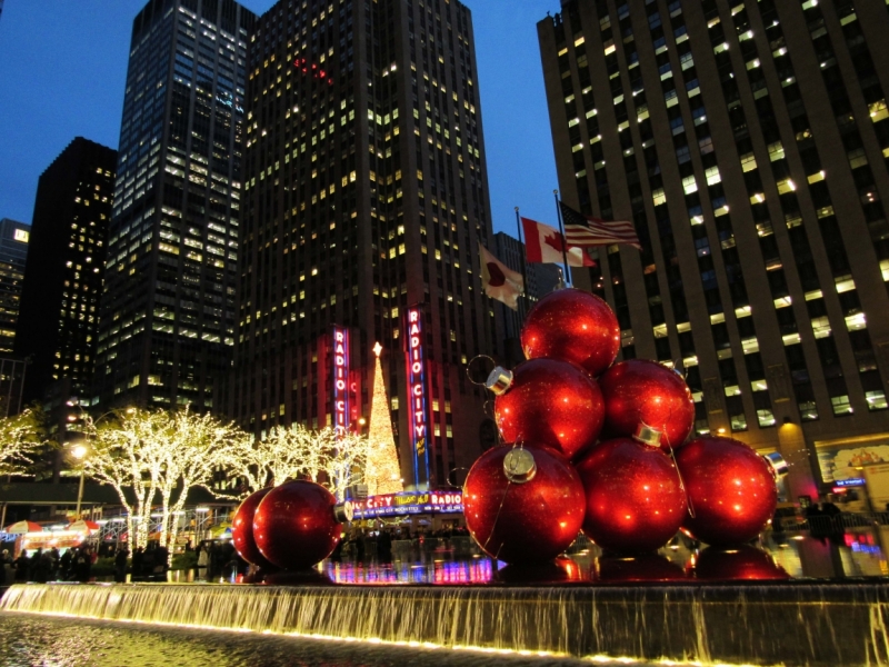 Рождественские огни Нью-Йорка. Декабрь 2016