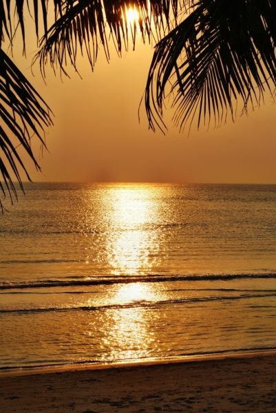 Таиланд. Чантабури. Закат на Чао Лао