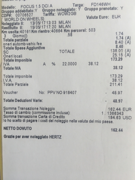 Hertz аренда авто в Европе