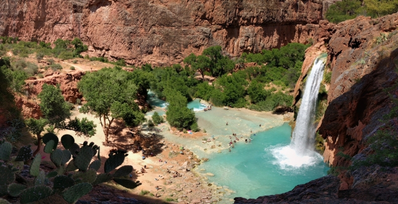 Водопады Хавасу (Havasu Falls) Аризона. Куда приводят мечты