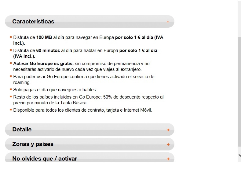Испанская симкарта Orange  - использование в Европе