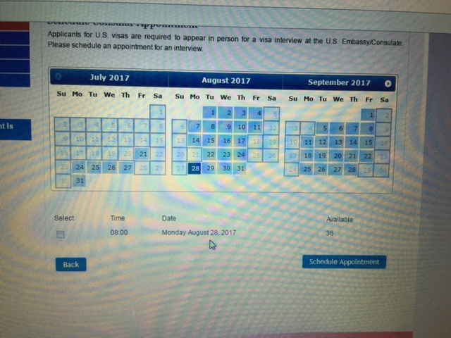 Виза в США запись на собеседование в России и оплата консульского сбора