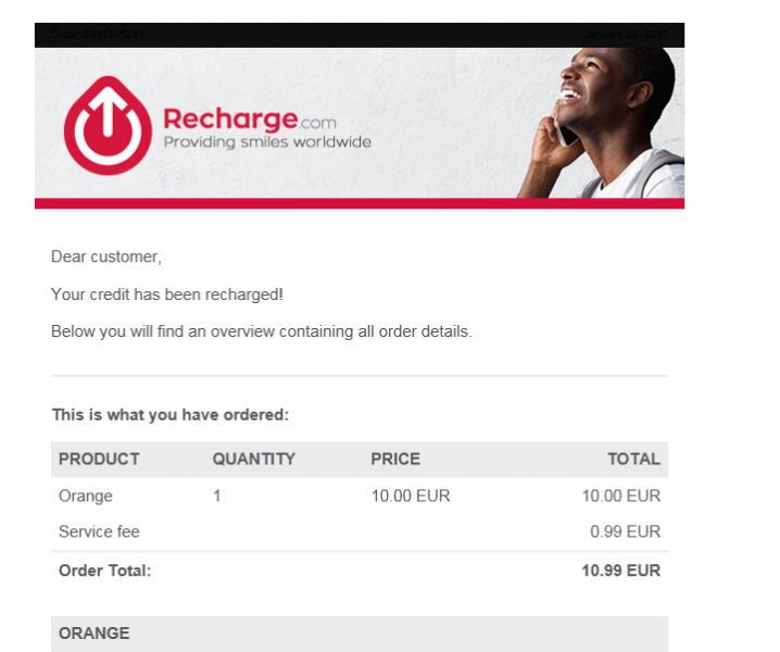 Испанская симкарта Orange  - использование в Европе