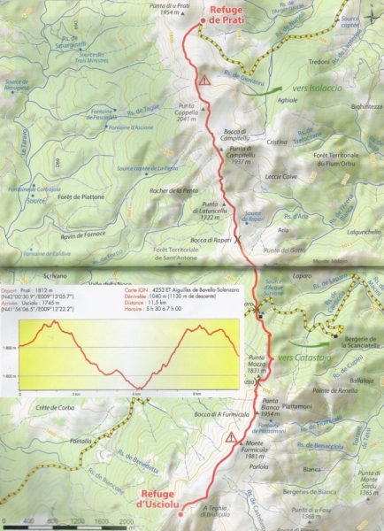 Корсика, GR20 с юга на север.