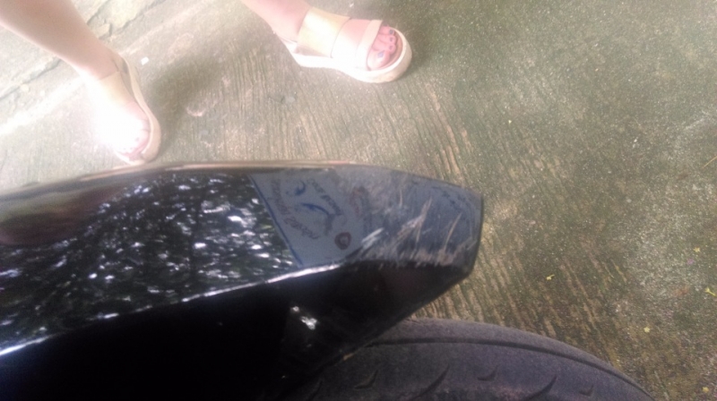 Авария на арендованном мотобайке