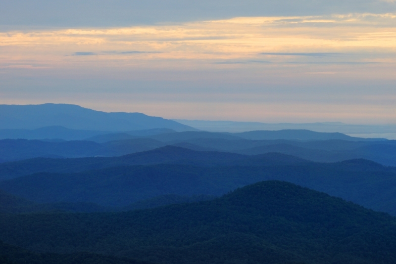 Shenandoah -> Blue Ridge Parkway -> Great Smoky Mountains - слайды и координаты