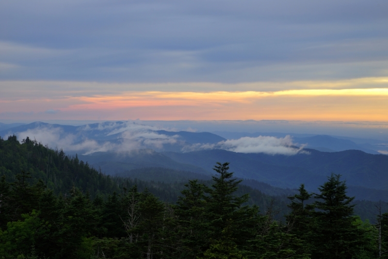 Shenandoah -> Blue Ridge Parkway -> Great Smoky Mountains - слайды и координаты