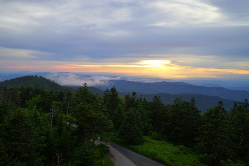 Shenandoah -> Blue Ridge Parkway -> Great Smoky Mountains - слайды и координаты