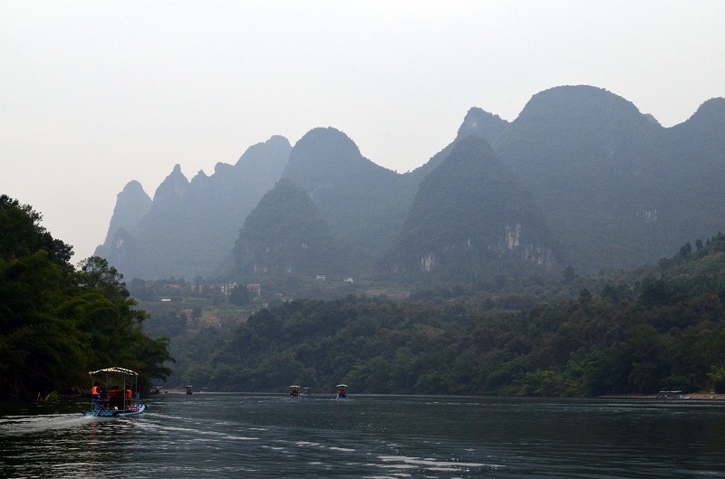 Гуанчжоу - Дачжай - Ченъян - Кайли(Xijiang + Zhenyuan) - Яншо - Гуйлин - Наннин