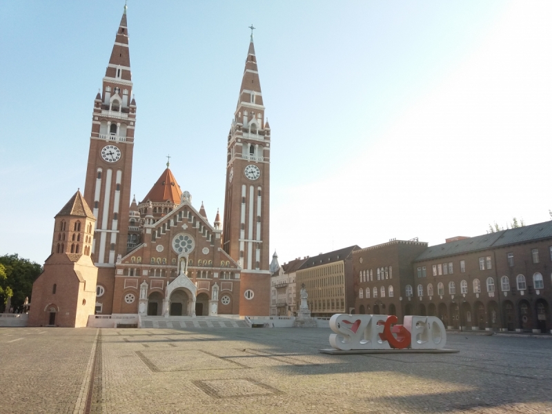 Пешеходный маршрут по городу Сегед (Szeged).